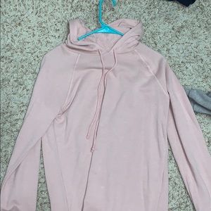 light pink hoodie
